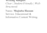 write clear plagiarism free educational and informative content